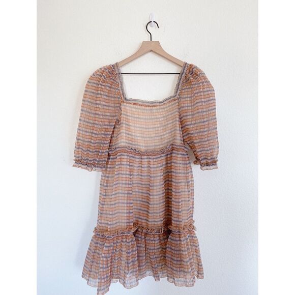 Sea NY Teddie puff sleeve plaid Dress - Picture 12 of 15